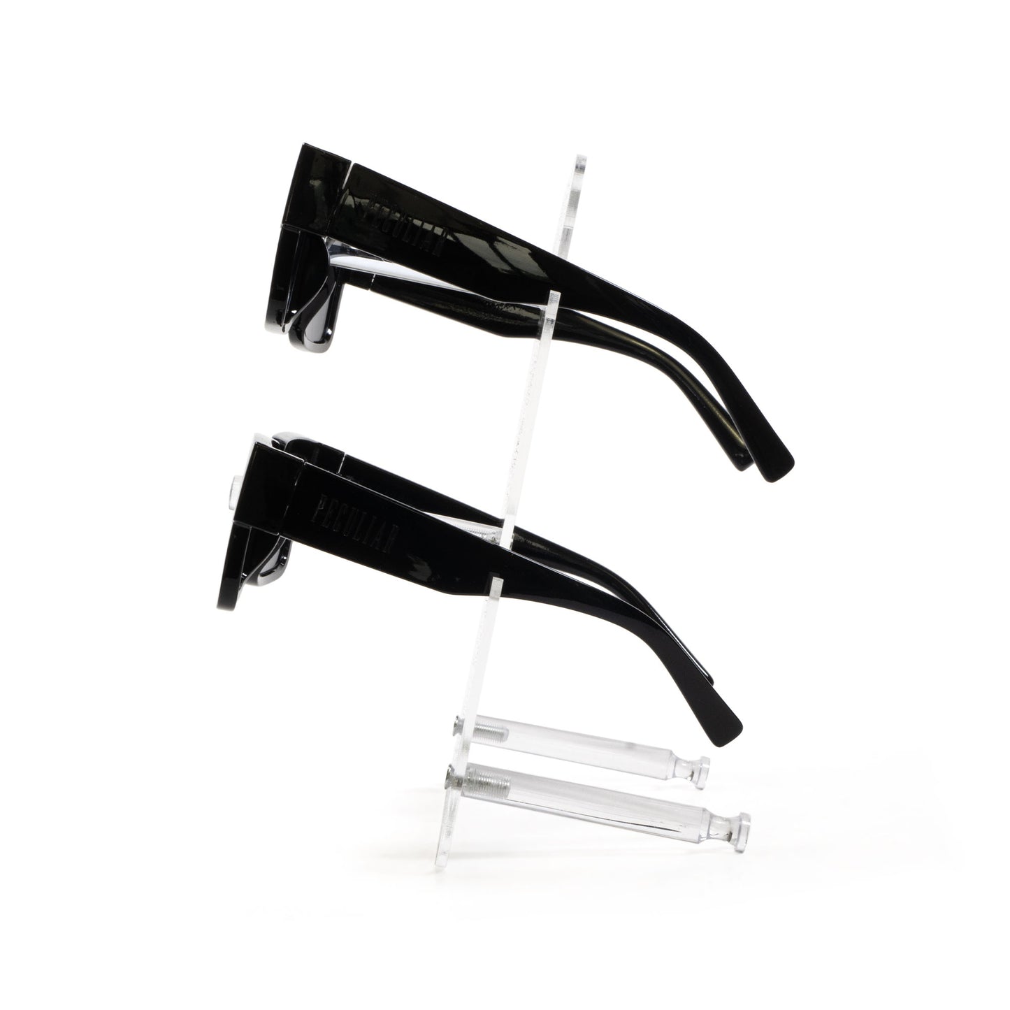 Peculiar Eyewear 2-Tier Acrylic Slanted Eyewear Display Stand Rack Organizer Eyeglass Sunglass