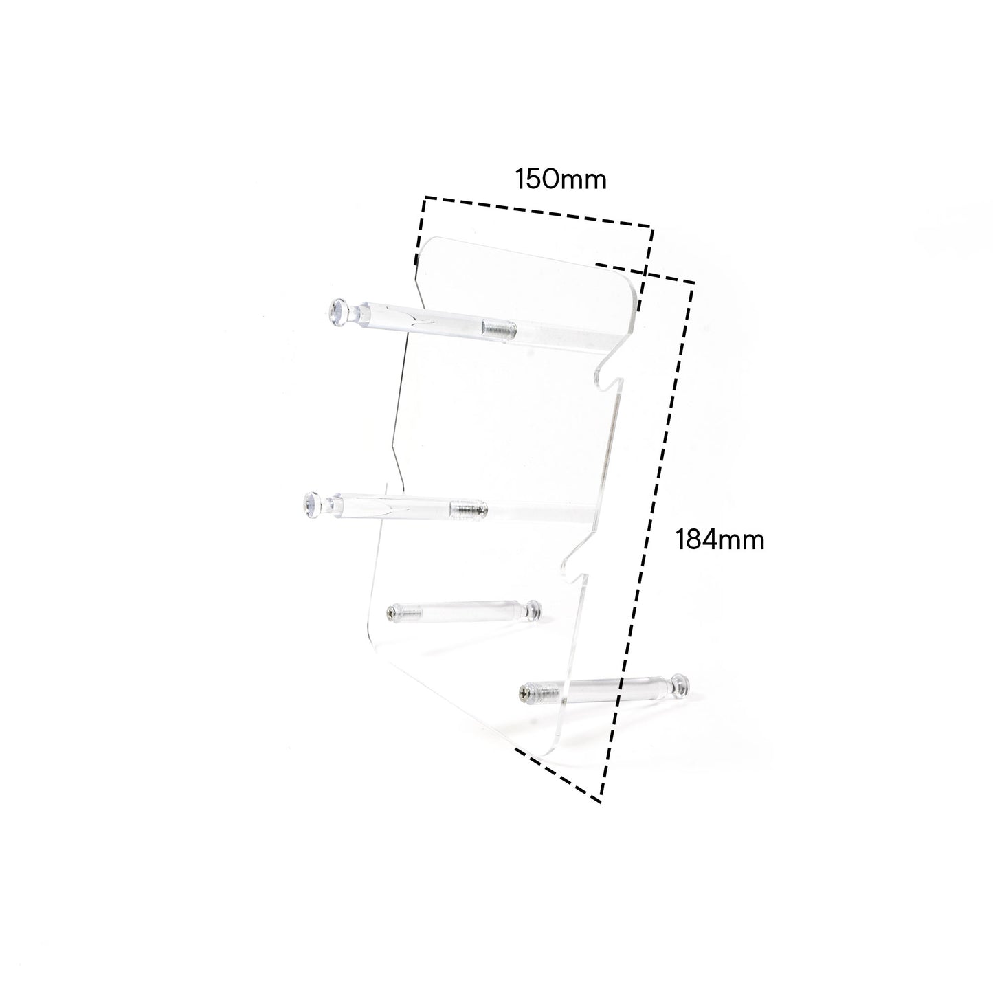 Peculiar Eyewear 2-Tier Acrylic Slanted Eyewear Display Stand Rack Organizer Eyeglass Sunglass