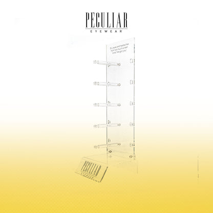 Peculiar Eyewear 5-Tier Acrylic Tower Eyewear Display Stand Rack Organizer Eyeglass Sunglass