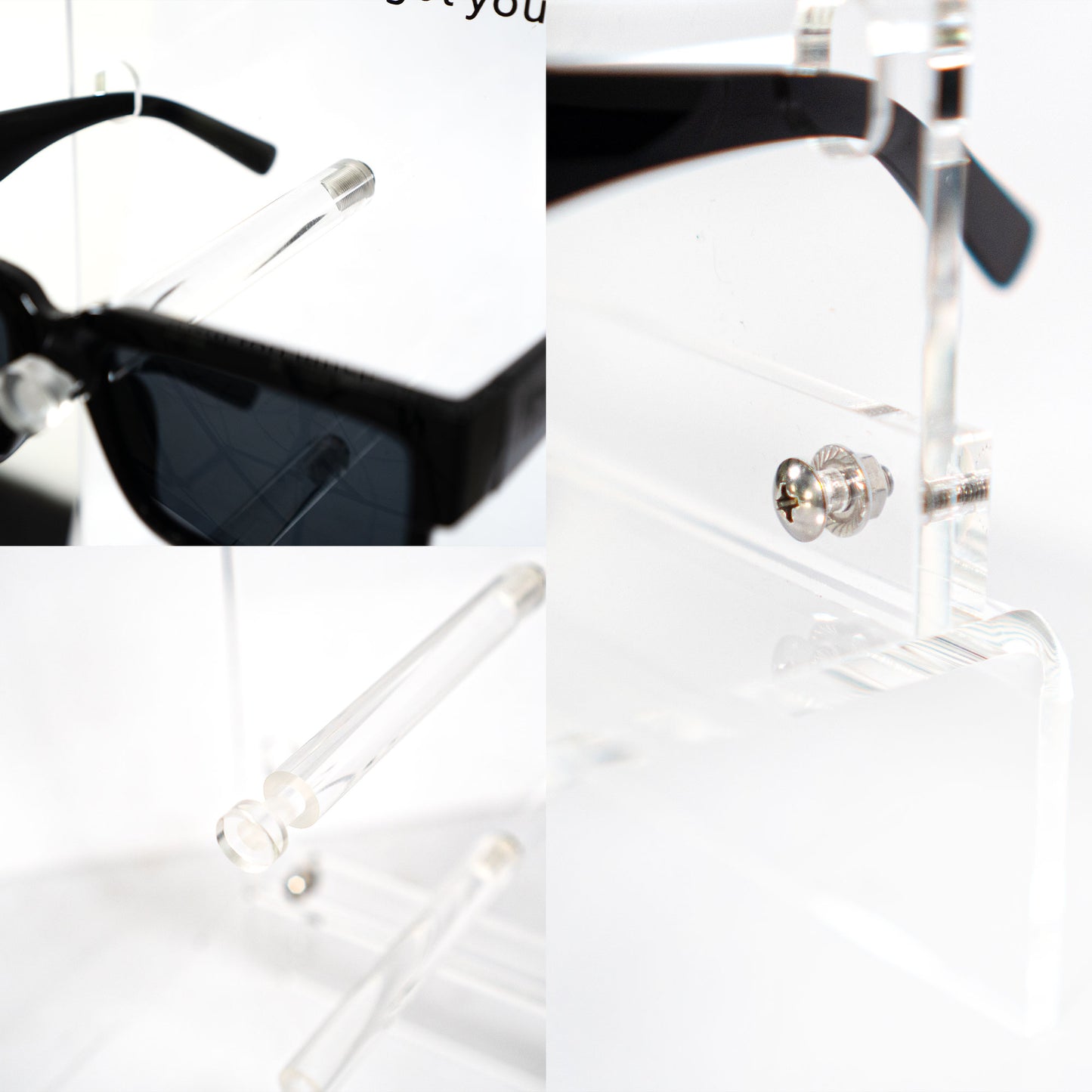 Peculiar Eyewear 5-Tier Acrylic Tower Eyewear Display Stand Rack Organizer Eyeglass Sunglass