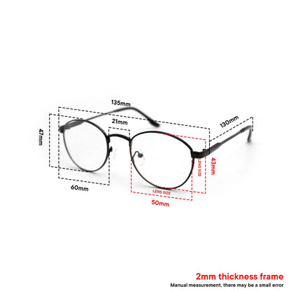 Peculiar Anti-Fog & Alex Round Bundle Frame Full Rim TransitionPro Photochromic Anti-radiation Glasses Anti Radiation Eyeglass for Woman and Men Anti Radiation Eyeglass Shades for Men and
