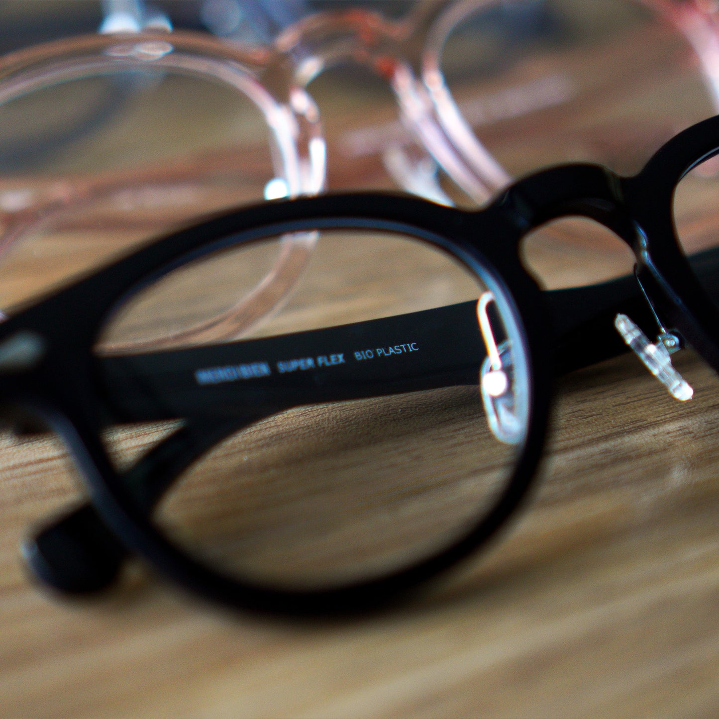 Peculiar Jisu Round Korean BIO-Plastic Super Flex Computer Anti-Radiation Replaceable Lens Eyeglasses