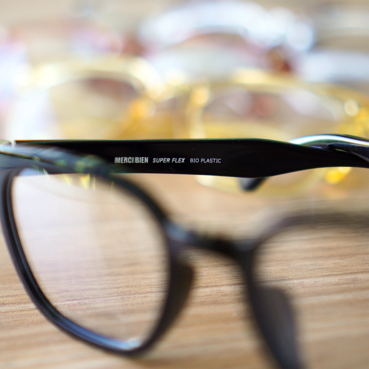 Peculiar Jihu Square Korean BIO-Plastic Super Flex Computer Anti-Radiation Replaceable Lens Eyeglasses
