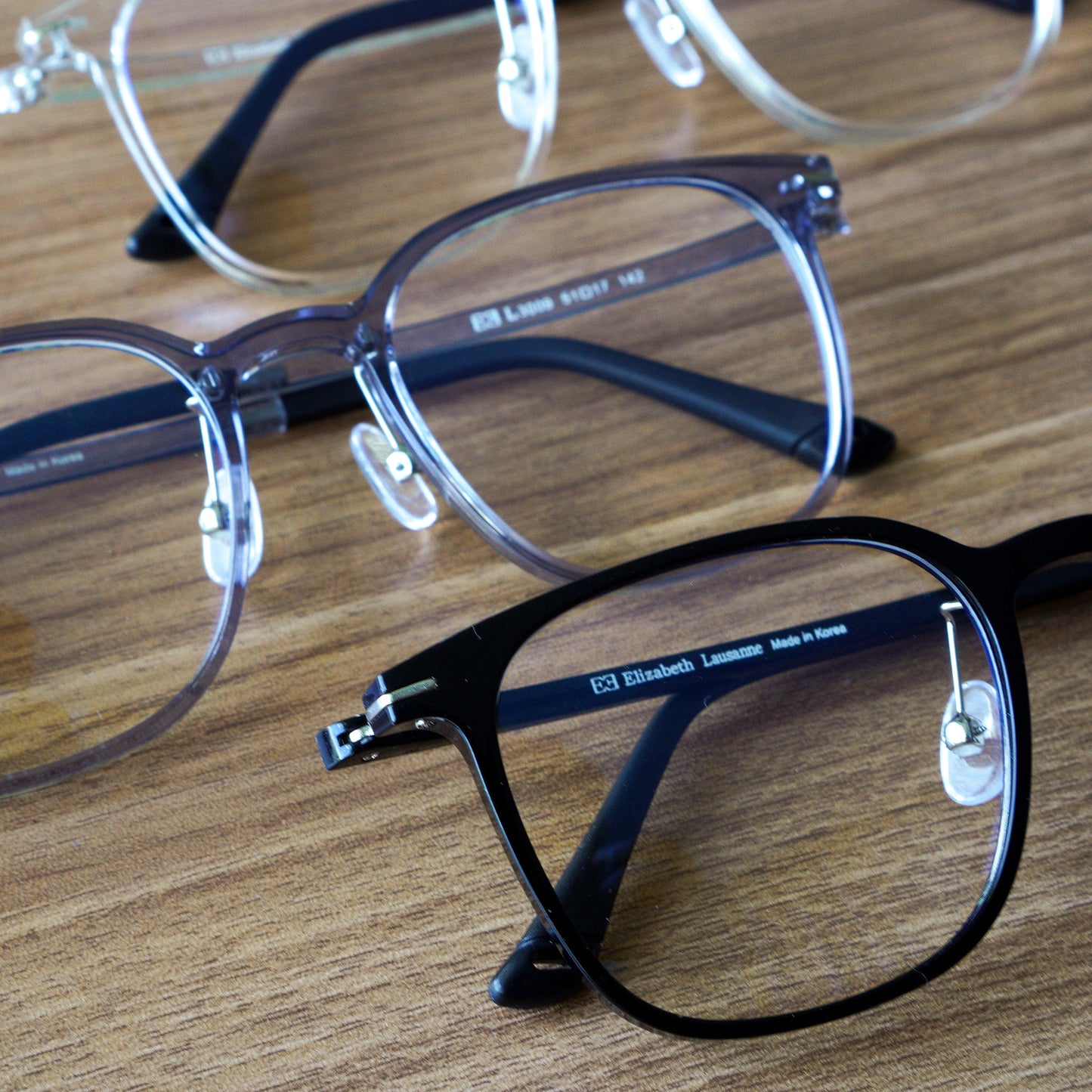 Peculiar Suji Square Korean BIO-Plastic Super Flex Computer Anti-Radiation Replaceable Lens Eyeglasses