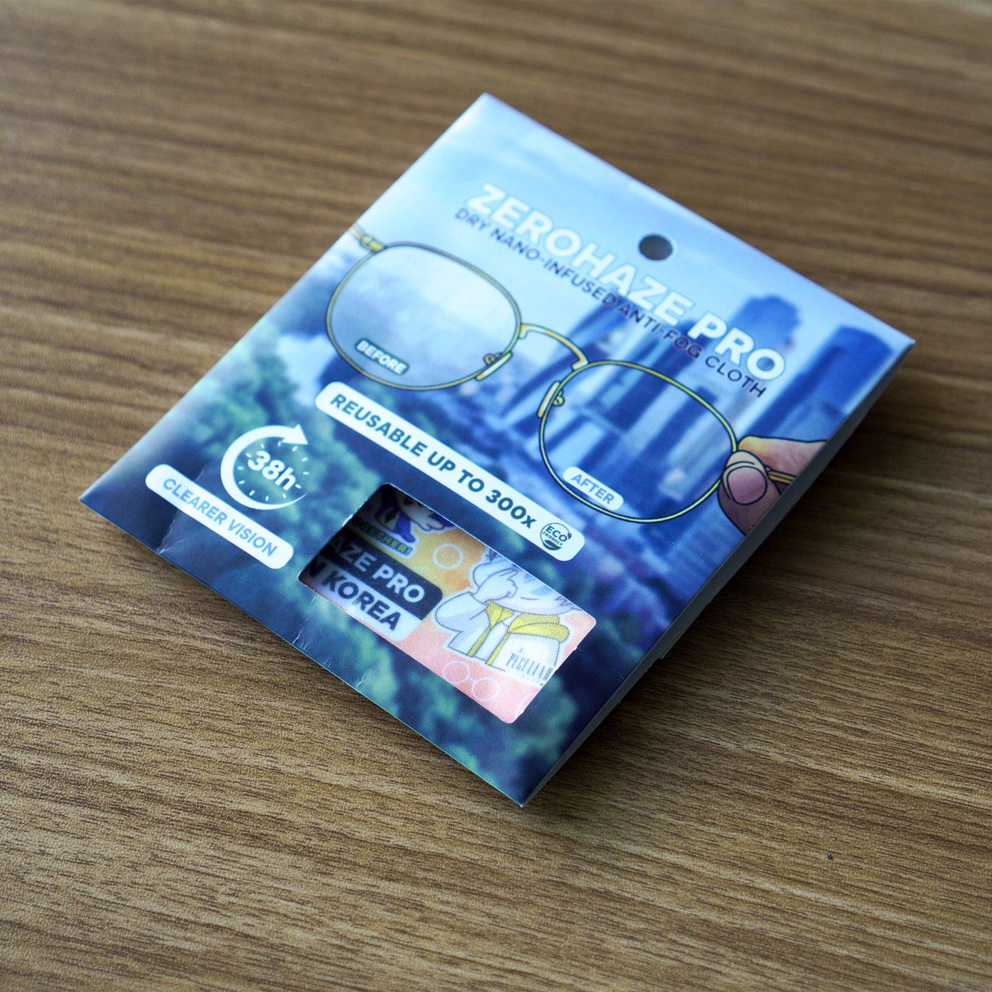 Peculiar ZeroHazePro Infuse Anti-Fog Nano-Technology Cloth Reuseable 300x for 38 hours Non-Toxic