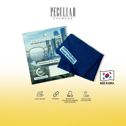 Peculiar ZeroHazePro Infuse Anti-Fog Nano-Technology Cloth Reuseable 300x for 38 hours Non-Toxic