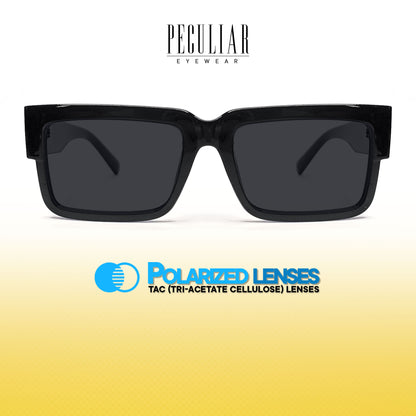 Peculiar Uno Rectangular Acetate Sunglasses Polarized UV400 & Anti-Rad Lenses Replaceable Frames for Men & Women (Copy)