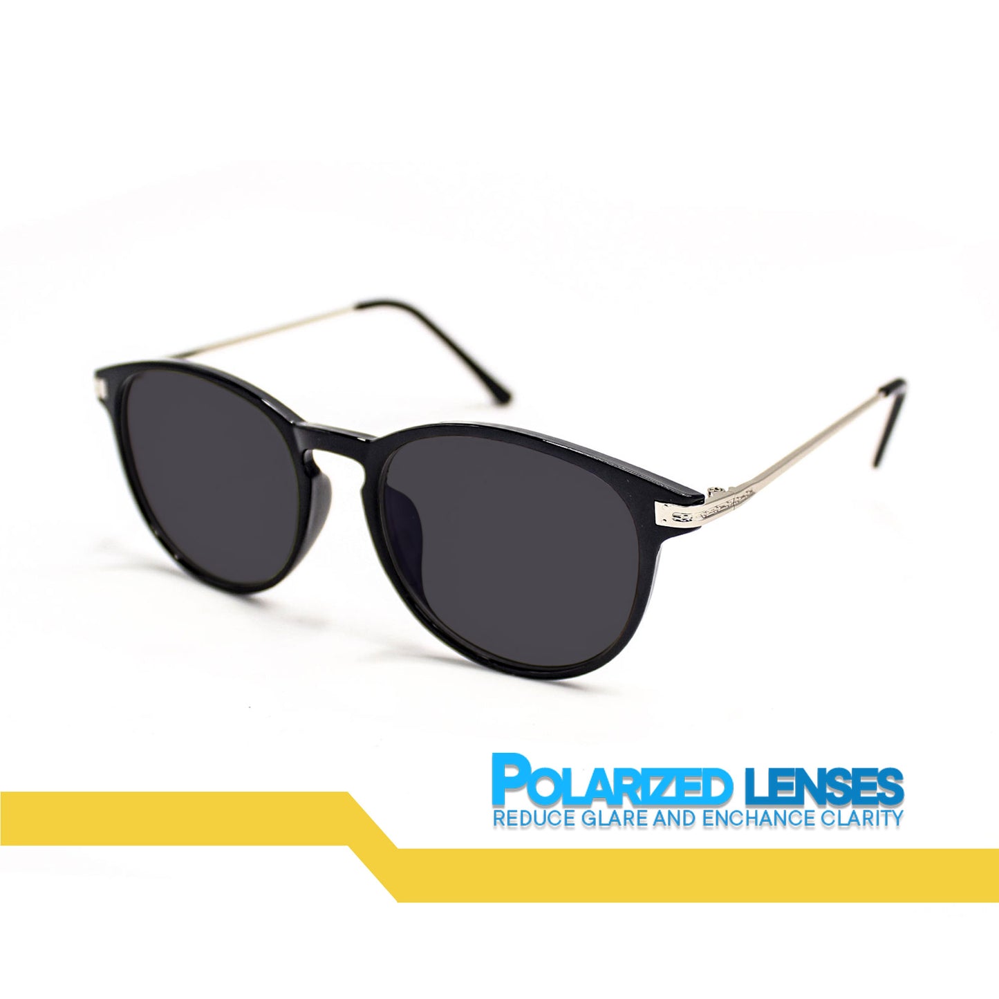 Peculiar Sarah Round Acetate Sunglasses Polarized TAC UV400 & Anti-Rad Lenses Replaceable Frames for Men & Women