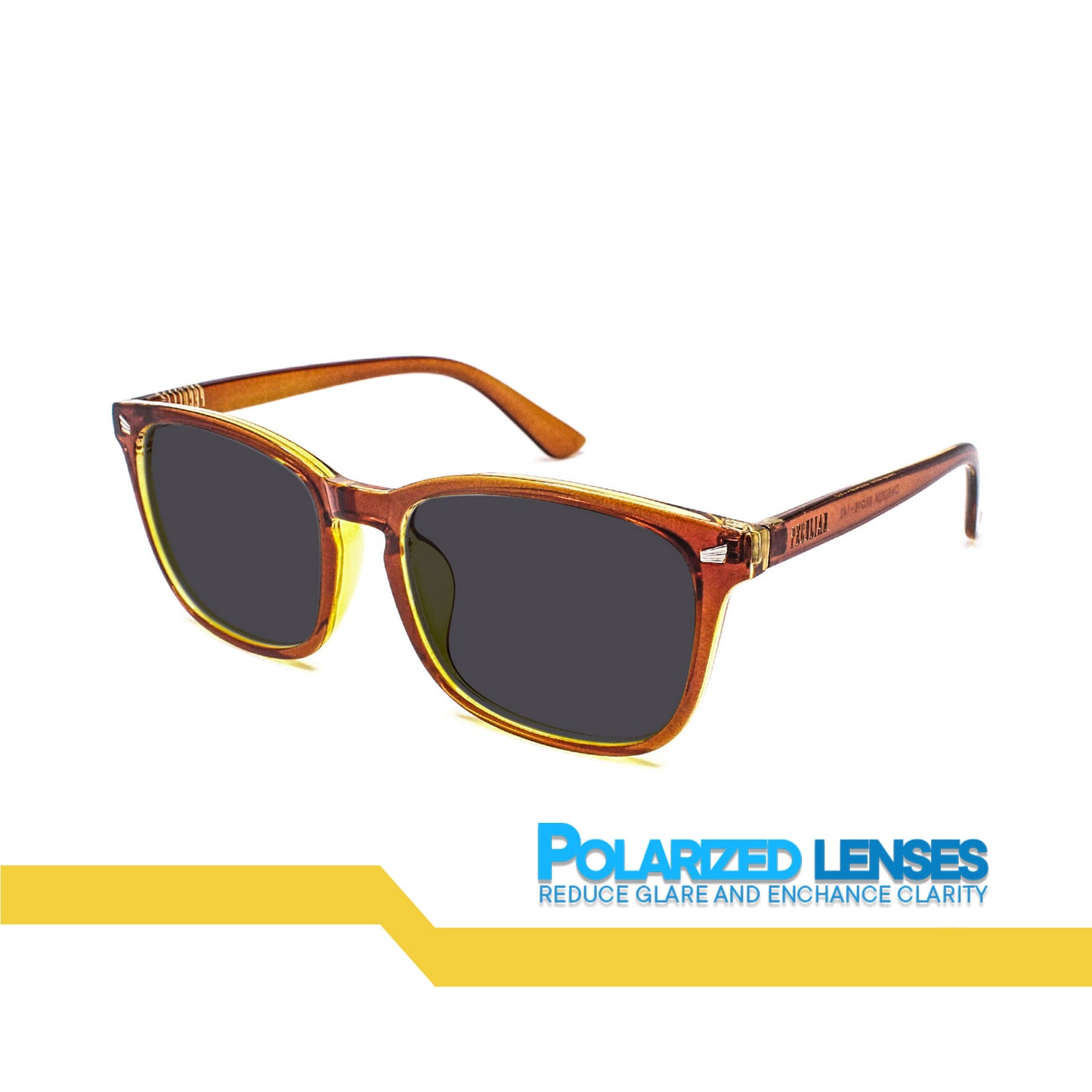 Peculiar Aoki Square Acetate Sunglasses Polarized TAC UV400 & Anti-Rad Lenses Replaceable Frames for Men & Women