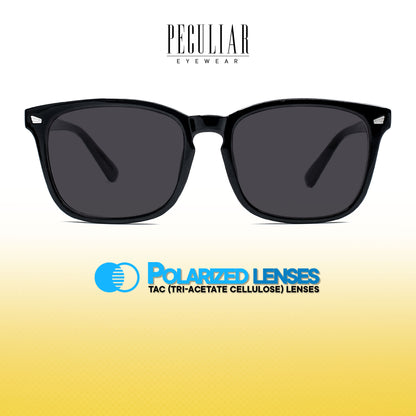 Peculiar Aoki Square Acetate Sunglasses Polarized TAC UV400 & Anti-Rad Lenses Replaceable Frames for Men & Women