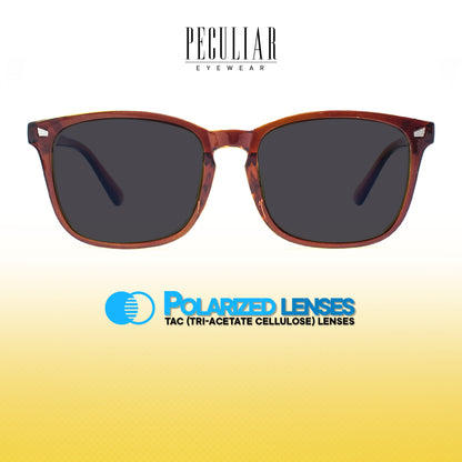 Peculiar Aoki Square Acetate Sunglasses Polarized TAC UV400 & Anti-Rad Lenses Replaceable Frames for Men & Women