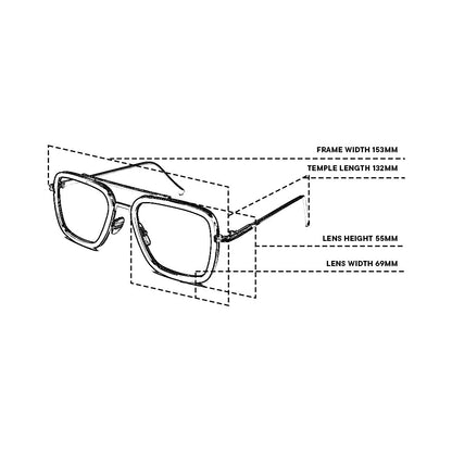 Peculiar Luke Aviator Acetate Sunglasses Polarized TAC UV400 & Anti-Rad Lenses Replaceable Frames for Men & Women