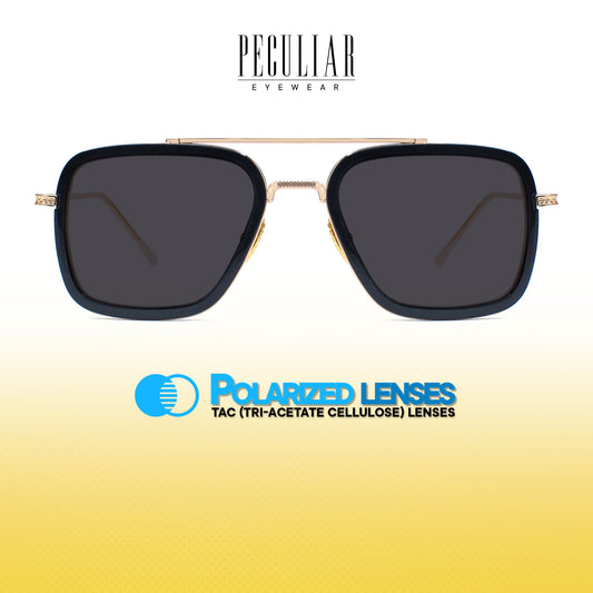 Peculiar Luke Aviator Acetate Sunglasses Polarized TAC UV400 & Anti-Rad Lenses Replaceable Frames for Men & Women