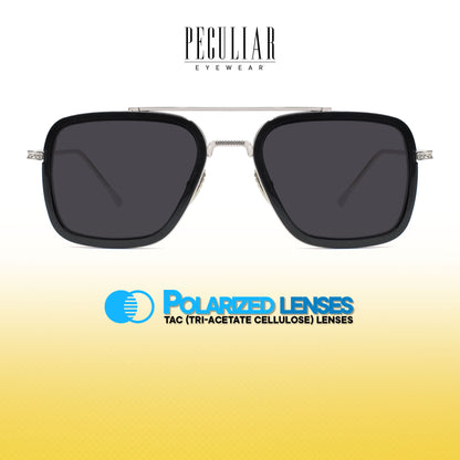 Peculiar Luke Aviator Acetate Sunglasses Polarized TAC UV400 & Anti-Rad Lenses Replaceable Frames for Men & Women