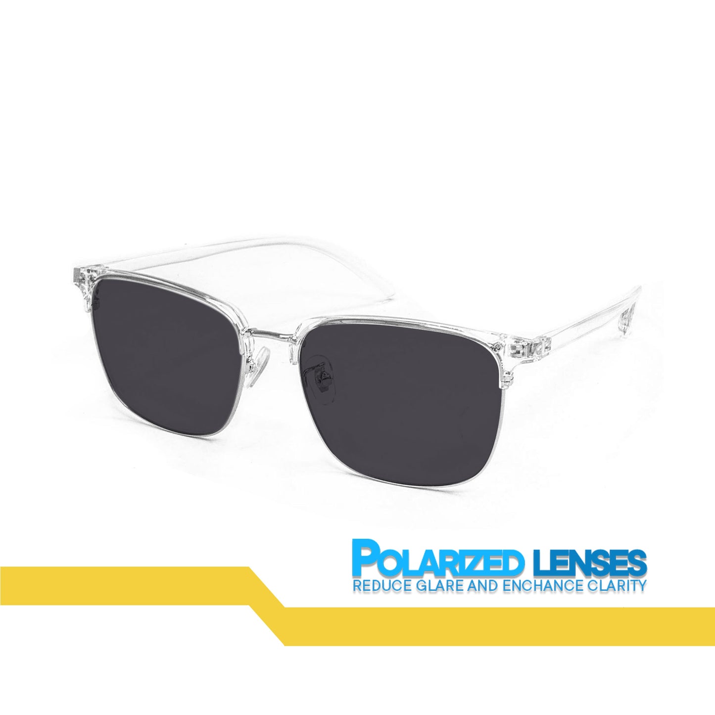 Peculiar Kyle Square Acetate Sunglasses Polarized TAC UV400 & Anti-Rad Lenses Replaceable Frames for Men & Women