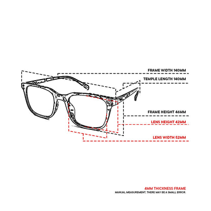 Peculiar Leo Square Acetate Sunglasses Polarized TAC UV400 & Anti-Rad Lenses Replaceable Frames for Men & Women