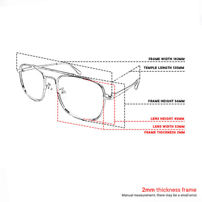 Peculiar Ash Aviator Metal Sunglasses Polarized TAC UV400 & Anti-Rad Lenses Replaceable Frames for Men & Women