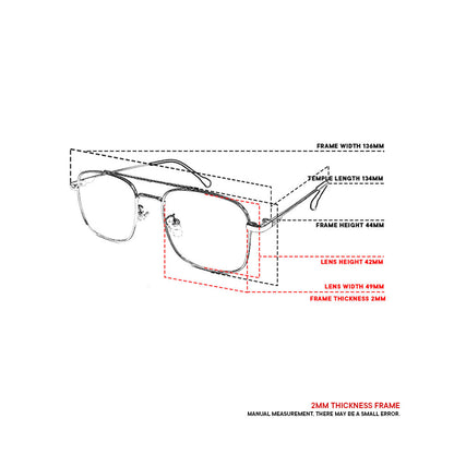 Peculiar Zane Aviator Metal Sunglasses Polarized TAC UV400 & Anti-Rad Lenses Replaceable Frames for Men & Women