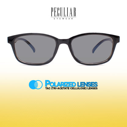 Peculiar Xander Rectangle Acetate Sunglasses Polarized TAC UV400 & Anti-Rad Lenses Replaceable Frames for Men & Women