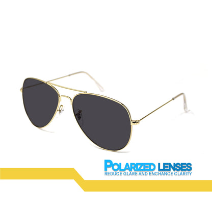 Peculiar Levi Aviator Metal Sunglasses Polarized TAC UV400 & Anti-Rad Lenses Replaceable Frames for Men & Women