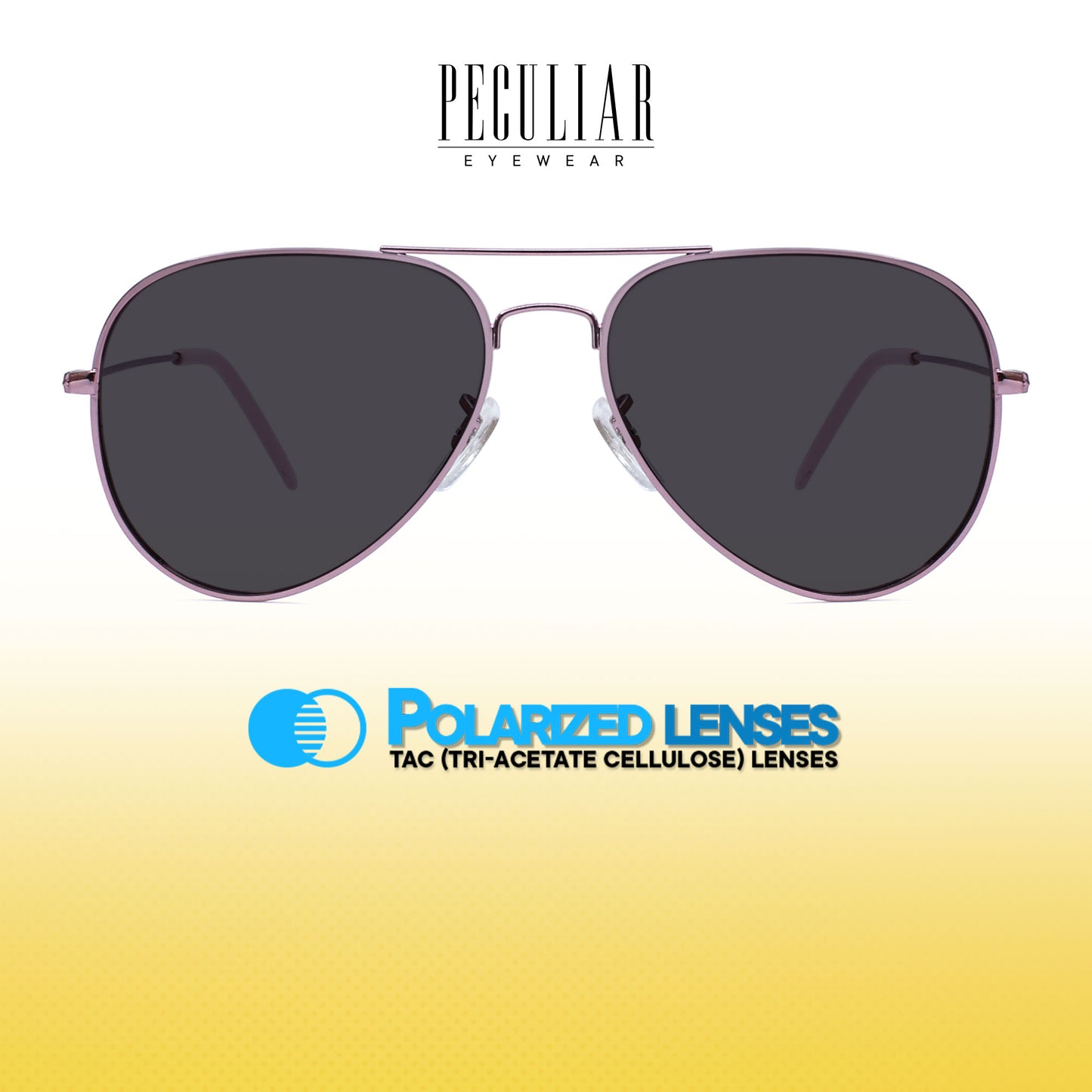 Peculiar Levi Aviator Metal Sunglasses Polarized TAC UV400 & Anti-Rad Lenses Replaceable Frames for Men & Women