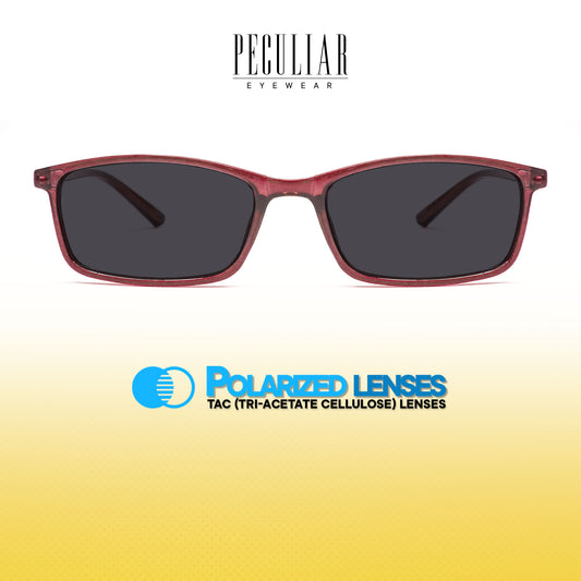 Peculiar Maxx Rectangle Acetate Sunglasses Polarized TAC UV400 & Anti-Rad Lenses Replaceable Frames for Men & Women