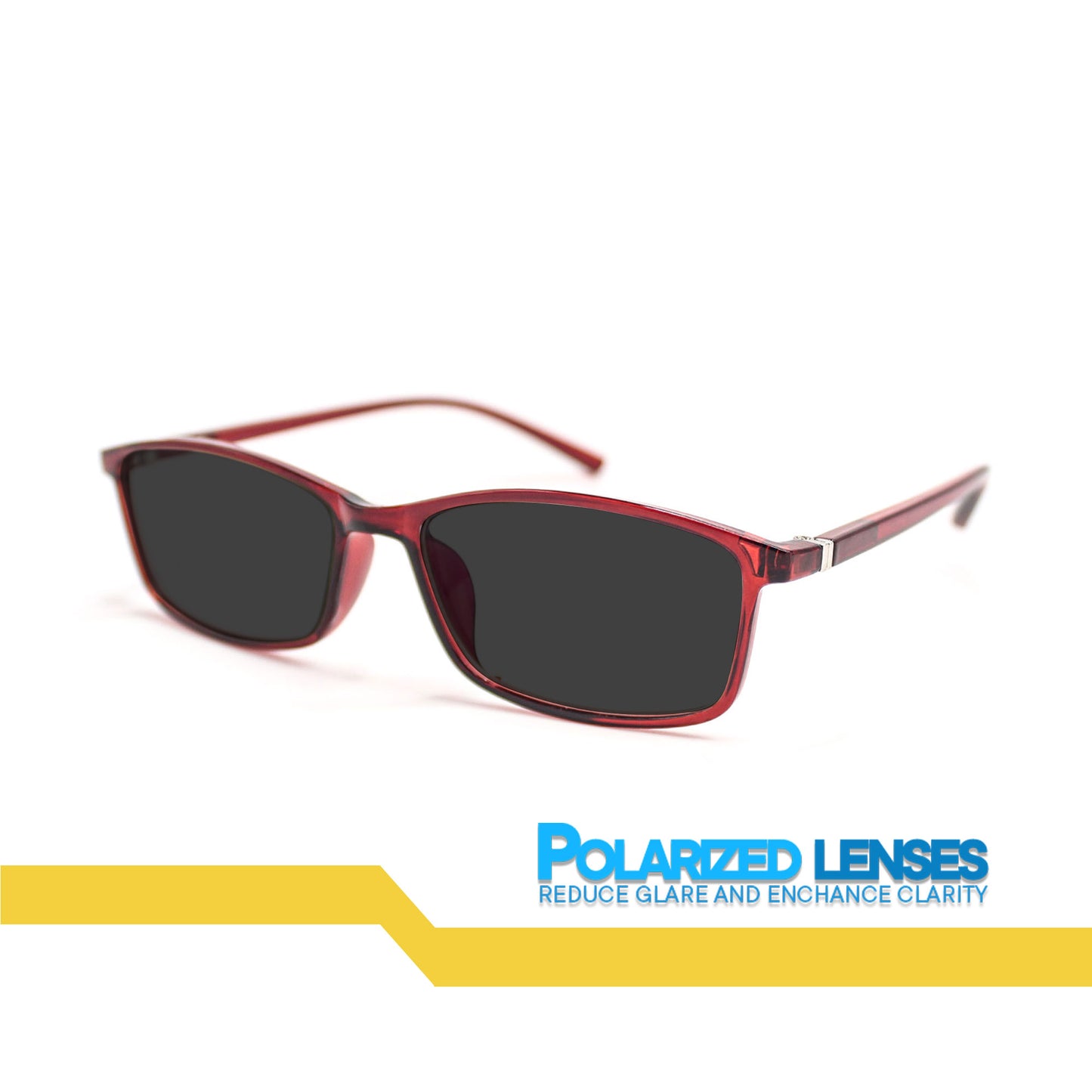 Peculiar Maxx Rectangle Acetate Sunglasses Polarized TAC UV400 & Anti-Rad Lenses Replaceable Frames for Men & Women