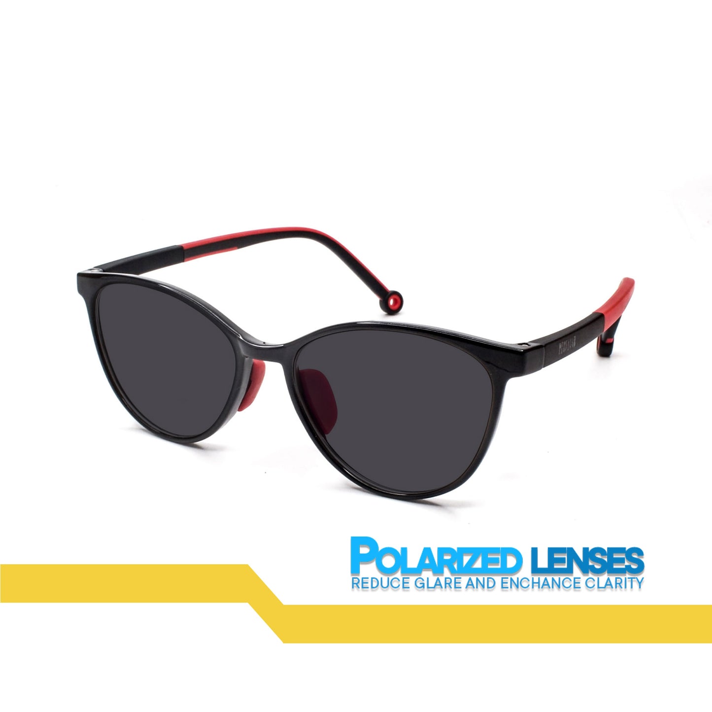 Peculiar Aiden Cat Eye Acetate Kids Sunglasses Polarized TAC UV400 & Anti-Rad Lenses Replaceable Frames for Men & Women