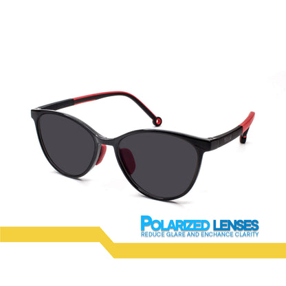 Peculiar Aiden Cat Eye Acetate Kids Sunglasses Polarized TAC UV400 & Anti-Rad Lenses Replaceable Frames for Men & Women