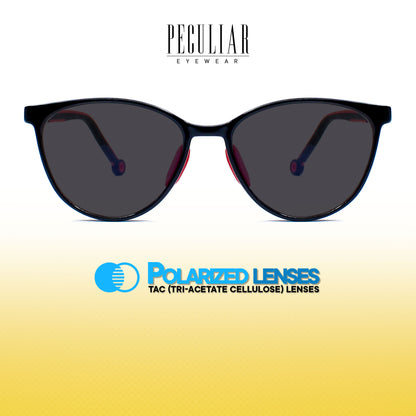 Peculiar Aiden Cat Eye Acetate Kids Sunglasses Polarized TAC UV400 & Anti-Rad Lenses Replaceable Frames for Men & Women