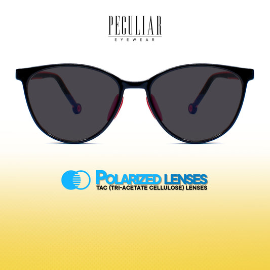 Peculiar Aiden Cat Eye Acetate Kids Sunglasses Polarized TAC UV400 & Anti-Rad Lenses Replaceable Frames for Men & Women