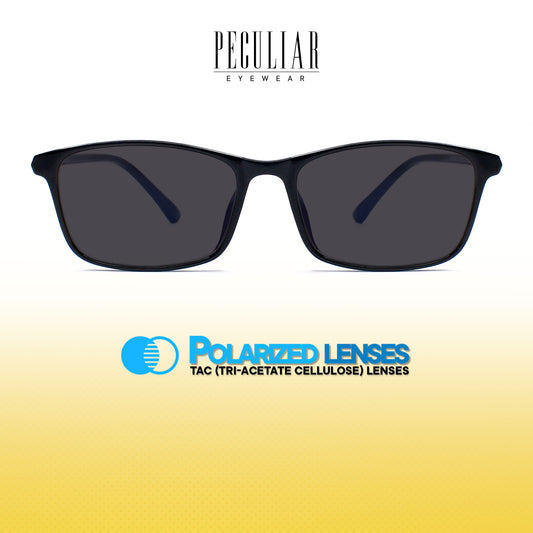 Peculiar Sean Rectangle Acetate Sunglasses Polarized TAC UV400 & Anti-Rad Lenses Replaceable Frames for Men & Women