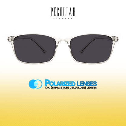 Peculiar Sean Rectangle Acetate Sunglasses Polarized TAC UV400 & Anti-Rad Lenses Replaceable Frames for Men & Women