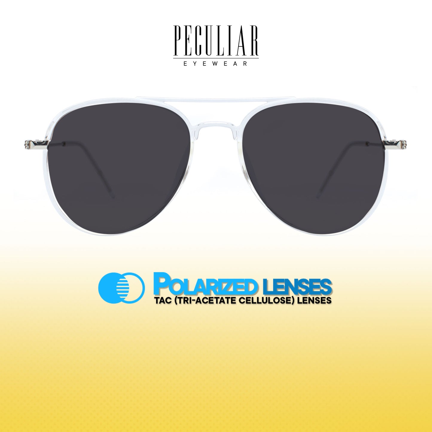 Peculiar Hero Aviator Acetate Sunglasses Polarized TAC UV400 & Anti-Rad Lenses Replaceable Frames for Men & Women