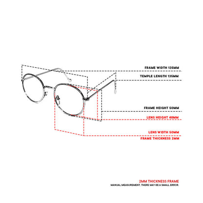 Peculiar Erin Round Metal Sunglasses Polarized TAC UV400 & Anti-Rad Lenses Replaceable Frames for Men & Women