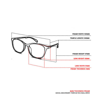 Peculiar Magnus Square Acetate Sunglasses Polarized TAC UV400 & Anti-Rad Lenses Replaceable Frames for Men & Women