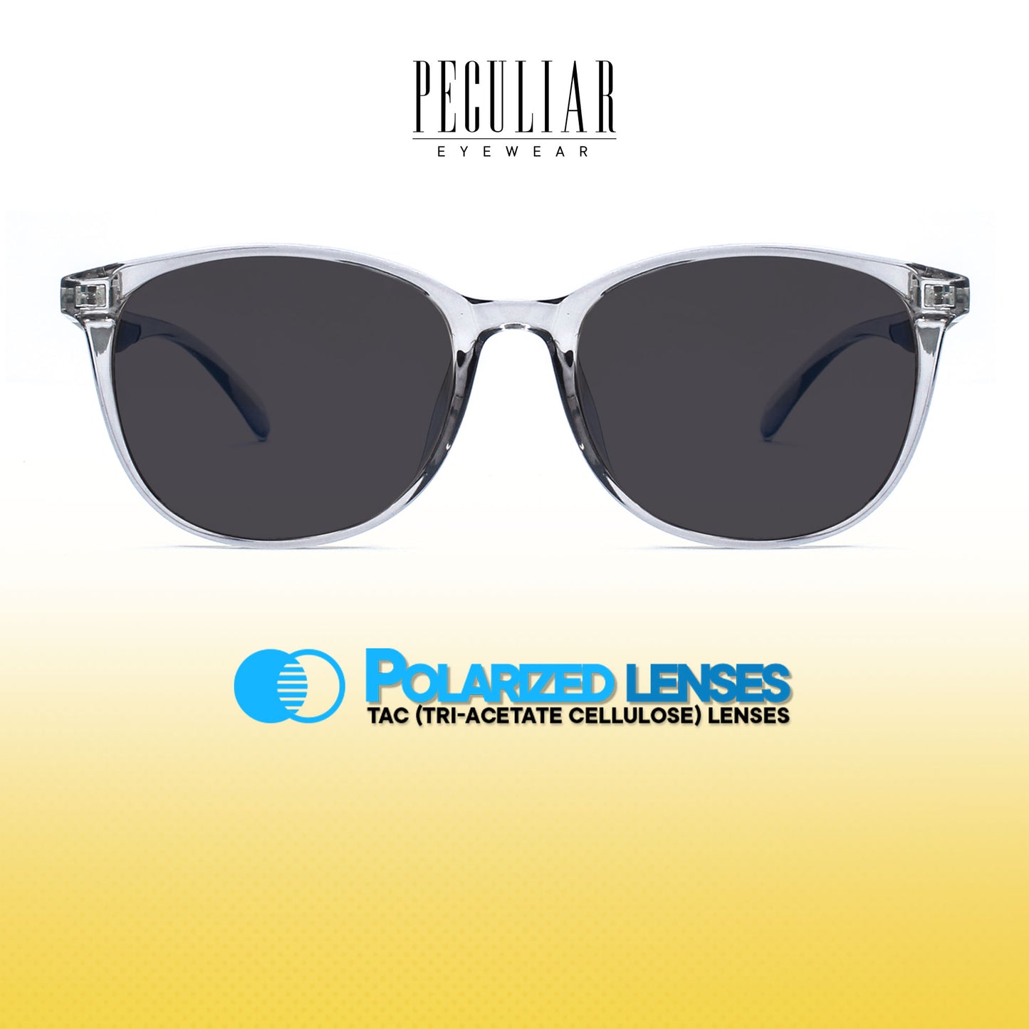 Peculiar Magnus Square Acetate Sunglasses Polarized TAC UV400 & Anti-Rad Lenses Replaceable Frames for Men & Women