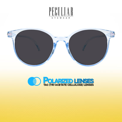 Peculiar Andy Round Acetate Sunglasses Polarized TAC UV400 & Anti-Rad Lenses Replaceable Frames for Men & Women
