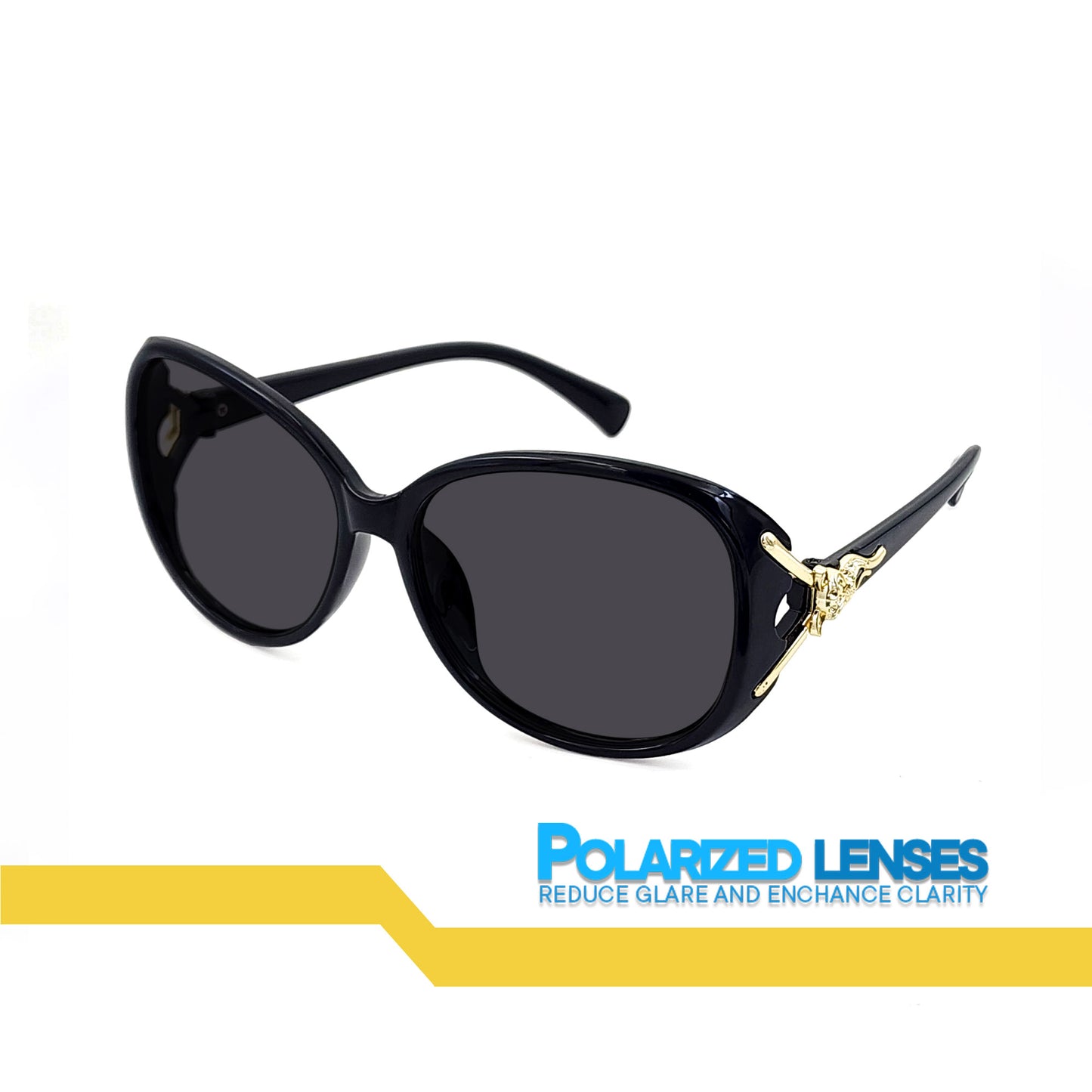Peculiar Lulu Round Oversize Acetate Sunglasses Polarized TAC UV400 & Anti-Rad Lenses Replaceable Frames for Men & Women
