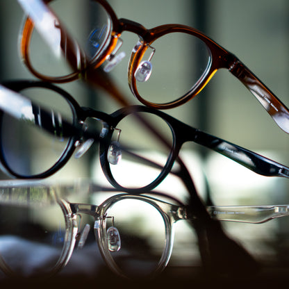 Peculiar Hane Round Korean BIO-Plastic Super Flex Computer Anti-Radiation Replaceable Lens Eyeglasses