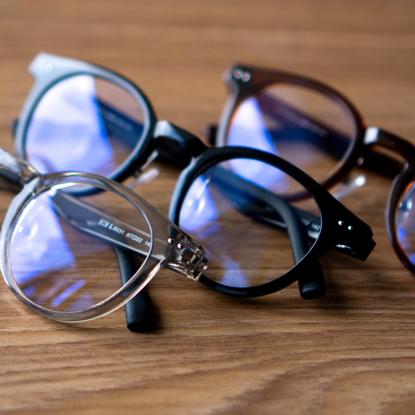 Peculiar Hane Round Korean BIO-Plastic Super Flex Computer Anti-Radiation Replaceable Lens Eyeglasses