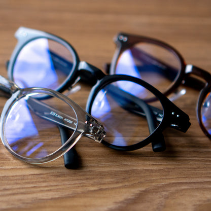 Peculiar Hane Round Korean BIO-Plastic Super Flex Computer Anti-Radiation Replaceable Lens Eyeglasses