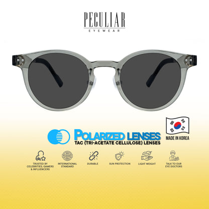 Peculiar Hane Round Korean BIO-Plastic Super Flex Computer Anti-Radiation Replaceable Lens Eyeglasses