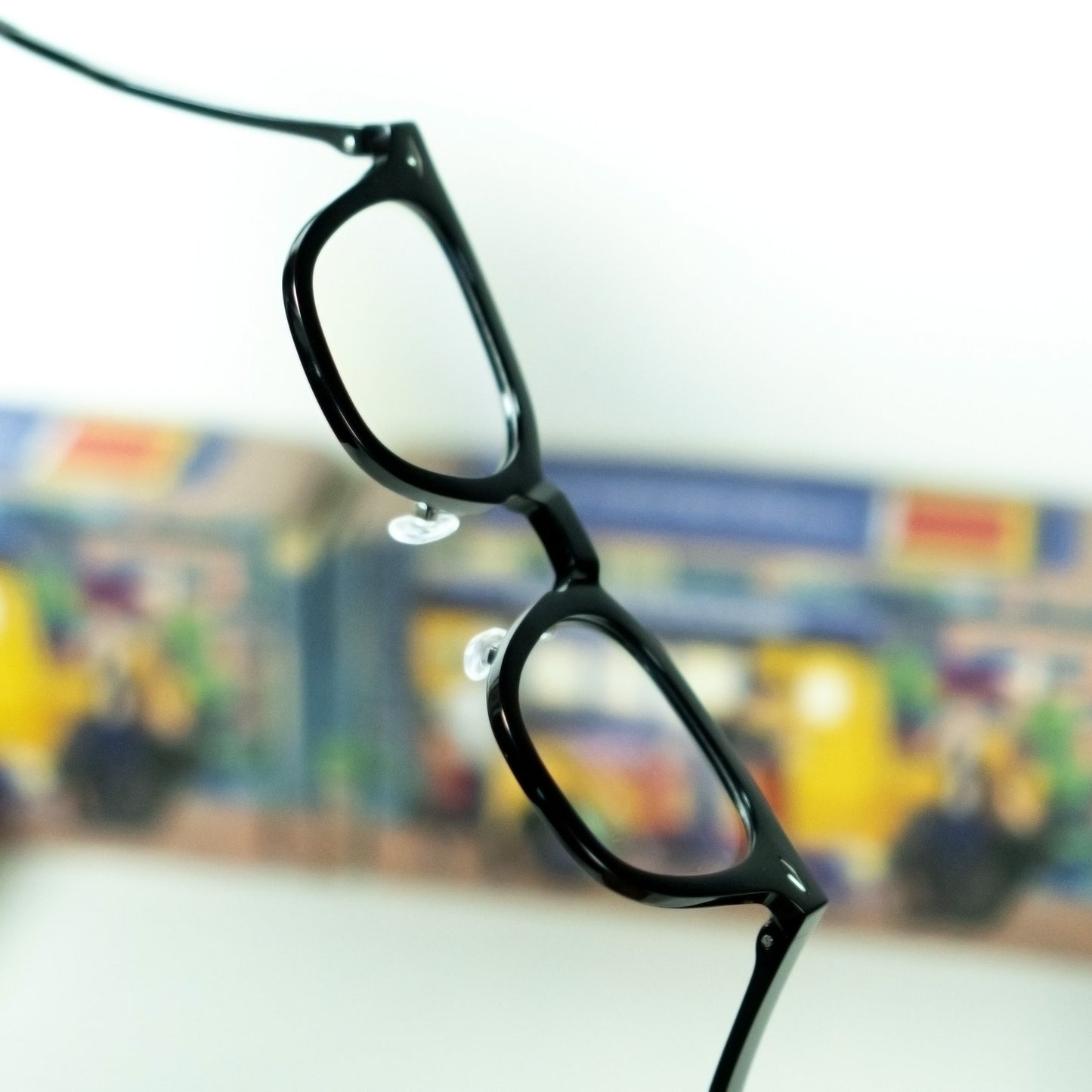 Peculiar Arin Square Korean BIO-Plastic Super Flex Computer Anti-Radiation Replaceable Lens Eyeglasses