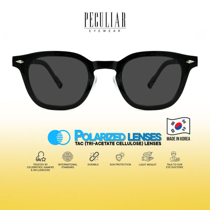 Peculiar Arin Square Korean BIO-Plastic Super Flex Computer Anti-Radiation Replaceable Lens Eyeglasses