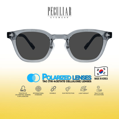 Peculiar Arin Square Korean BIO-Plastic Super Flex Computer Anti-Radiation Replaceable Lens Eyeglasses
