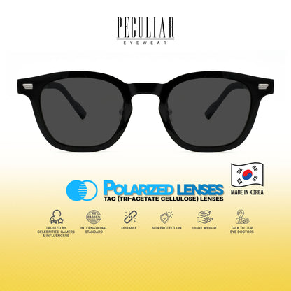 Peculiar Siro Square Korean BIO-Plastic Super Flex Computer Anti-Radiation Replaceable Lens Eyeglasses
