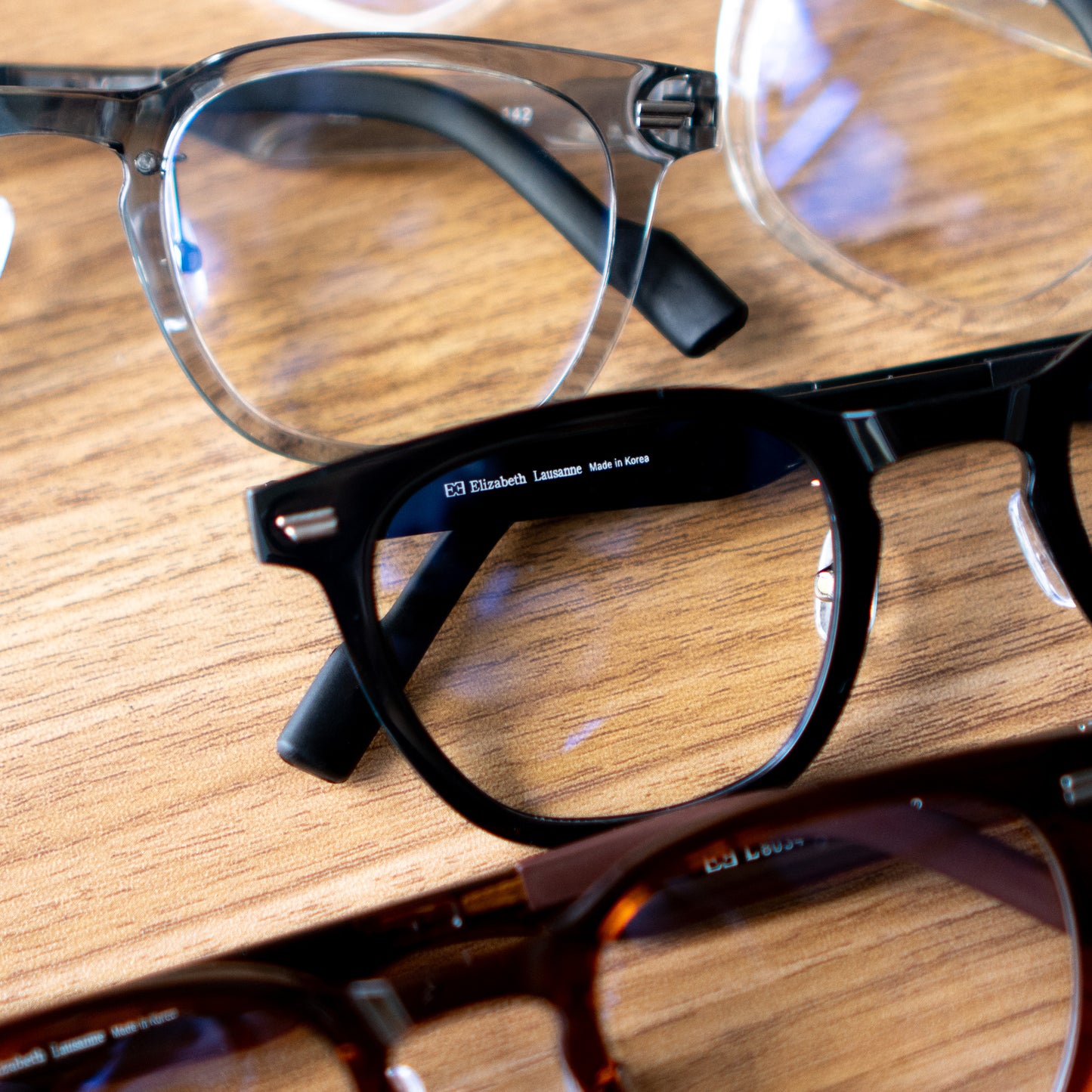 Peculiar Maru Square Korean BIO-Plastic Super Flex Computer Anti-Radiation Replaceable Lens Eyeglasses