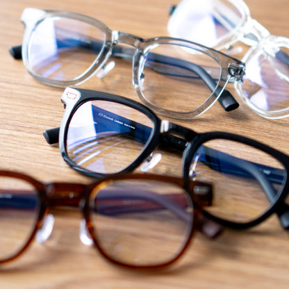 Peculiar Maru Square Korean BIO-Plastic Super Flex Computer Anti-Radiation Replaceable Lens Eyeglasses