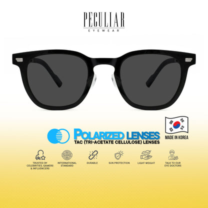 Peculiar Maru Square Korean BIO-Plastic Super Flex Computer Anti-Radiation Replaceable Lens Eyeglasses